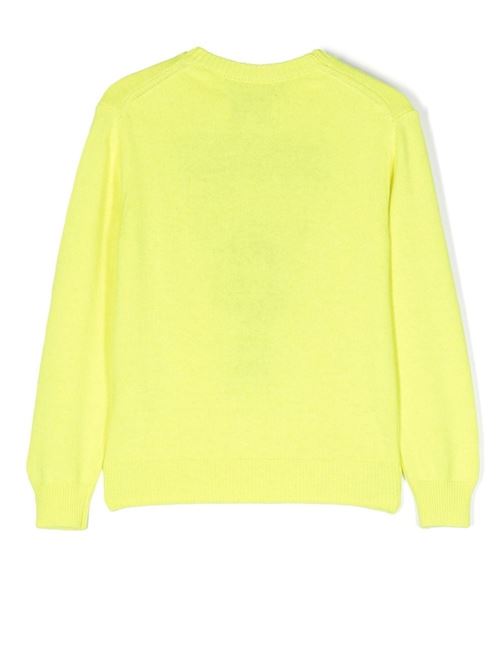 Maglione bambino giallo fluo con Topolino al centro MC2 SAINT BARTH Kids | PRINCESS MICKEY SHH94